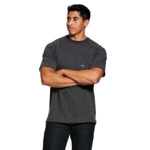 Ariat Men's Heat Fighter Rebar Charcoal Short Sleeve Tee